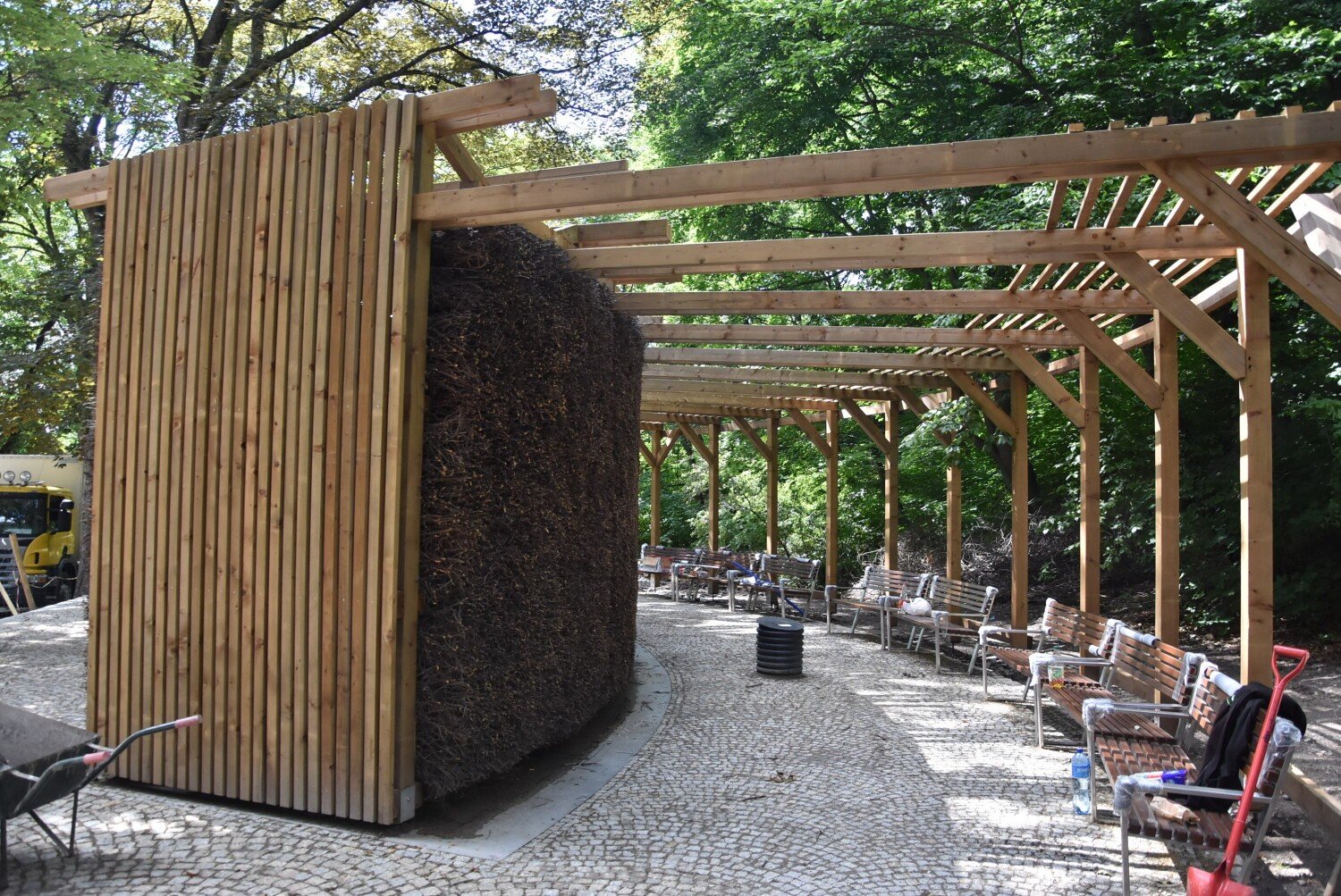 Tężnia solankowa w Parku Sobieskiego jest już prawie ukończona
